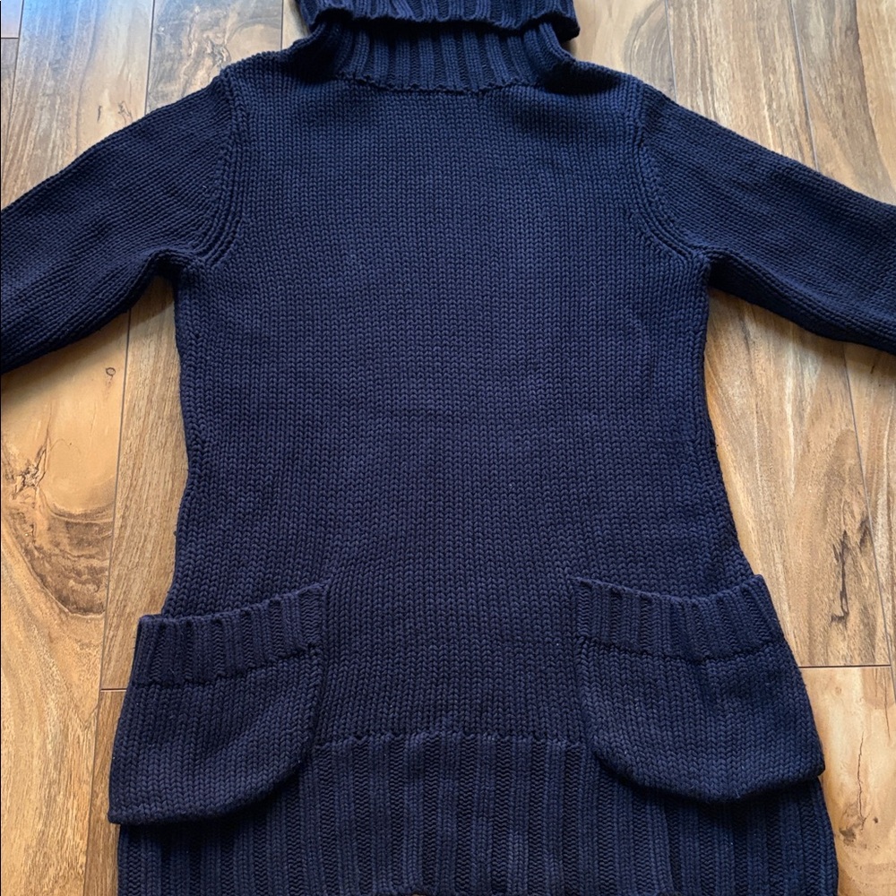 Navy Blue Turtleneck Sweater